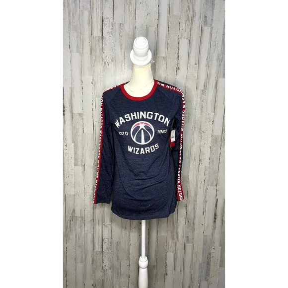 NWT Washington Wizards Men's Long Sleeve Raglan T-Shirt‎ Size Small Multicolor - Picture 1 of 5